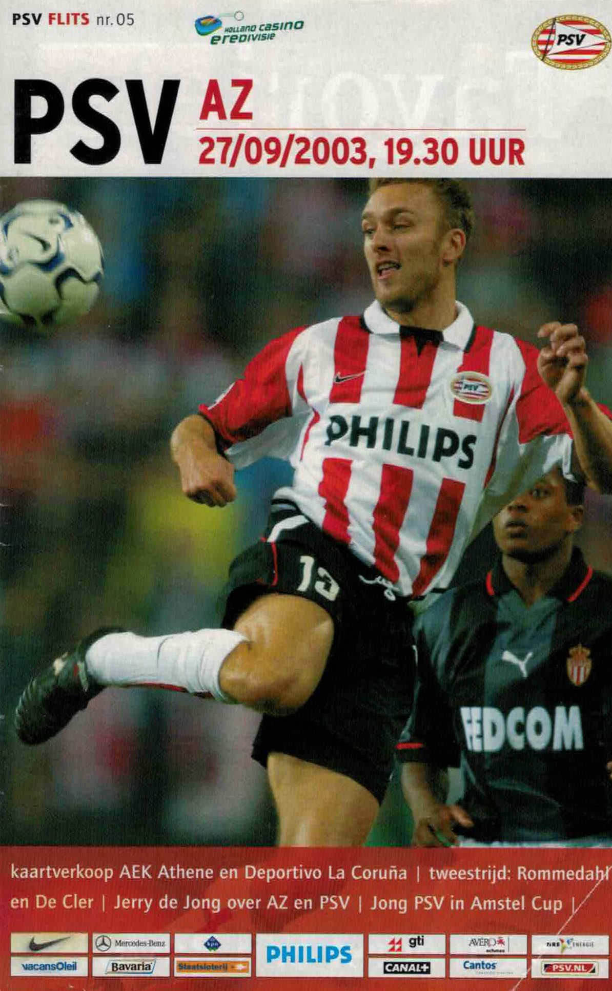 AZ Programma 27-sep-2003 PSV uit